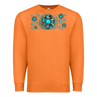 Carrot turquoise gemstone sunflower Premium Sweatshirt - JahusDesignShop