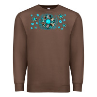 Chestnut turquoise gemstone sunflower Premium Sweatshirt - JahusDesignShop