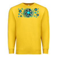 Lemon turquoise gemstone sunflower Premium Sweatshirt - JahusDesignShop