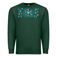 Sports Green turquoise gemstone sunflower Premium Sweatshirt - JahusDesignShop