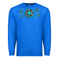 True Royal turquoise gemstone sunflower Premium Sweatshirt - JahusDesignShop