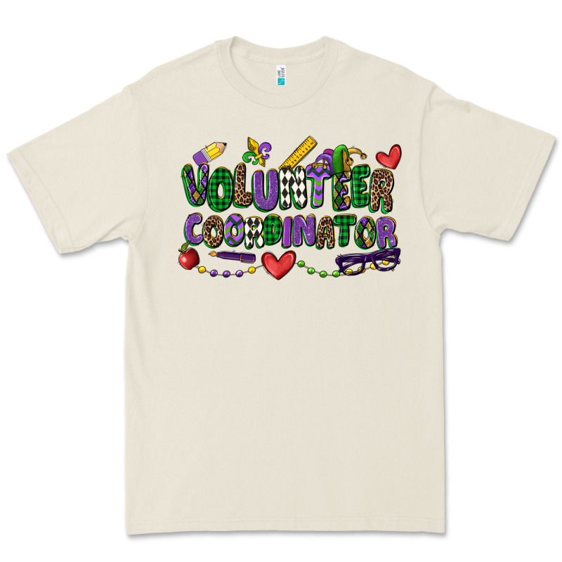 Volunteer Coordinator Mardi Gras Cowgirl Premium Tee by CowGirlArtShop | Teevron