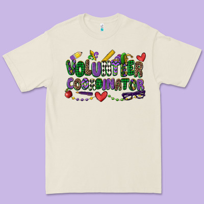 Volunteer Coordinator Mardi Gras Cowgirl Premium Tee Designed By Cowgirlartshop