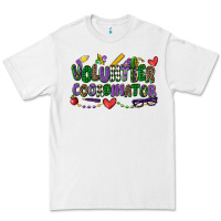 White volunteer coordinator mardi gras cowgirl Premium Tee - CowGirlArtShop