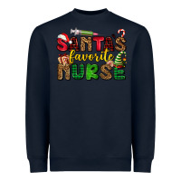 Navy santas favorite nurse Heavyweight Sweatshirt - AdoDesignShop