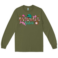 Army Green baseball sister Long Sleeve Tee - BundleAndBundleShop