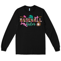 Black baseball sister Long Sleeve Tee - BundleAndBundleShop