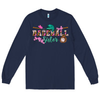 Navy baseball sister Long Sleeve Tee - BundleAndBundleShop
