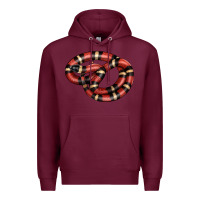 Burgundy milk snake Premium Hoodie - LillyAllenDesigns