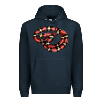 Navy milk snake Premium Hoodie - LillyAllenDesigns