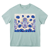 Arona evil eyes with white wooden pattern Heavy Core Tee - TumblerDesignByShophia