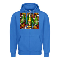 True Royal beer bottles with golden snow Zipper Hoodie - AdoDesignShop