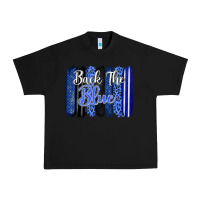 Black Back the blue brushstrokes Urban Heavy Tee - FaDigitalArtStudio