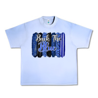 Grape Ice Back the blue brushstrokes Urban Heavy Tee - FaDigitalArtStudio