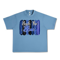 Pebble Blue Back the blue brushstrokes Urban Heavy Tee - FaDigitalArtStudio