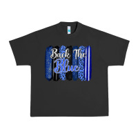 Pigment Black Back the blue brushstrokes Urban Heavy Tee - FaDigitalArtStudio