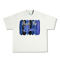 Pistachio Back the blue brushstrokes Urban Heavy Tee - FaDigitalArtStudio