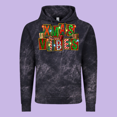 Christmas Xmas Vibes Vintage Hoodie Designed By Fadigitalartstudio