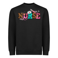 Black nurse with nurse element Heavyweight Sweatshirt - AdoDesignShop