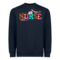 Navy nurse with nurse element Heavyweight Sweatshirt - AdoDesignShop