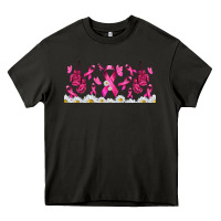 Asphalt cancer ribbon with daisy Heavy Core Tee - TumblerDesignByShophia