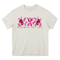 Cream cancer ribbon with daisy Heavy Core Tee - TumblerDesignByShophia