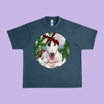 Bull Terrier And Farm Urban Heavy Tee Designed By Ranaportraitstore