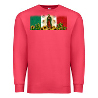 Cardinal lady of guadalupe mexican flag Premium Sweatshirt - JahusDesignShop