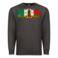 Smoke lady of guadalupe mexican flag Premium Sweatshirt - JahusDesignShop