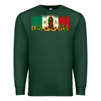 Sports Green lady of guadalupe mexican flag Premium Sweatshirt - JahusDesignShop