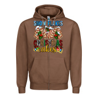 Chestnut snow flakes christmas cakes ado Zipper Hoodie - AdoDesignShop