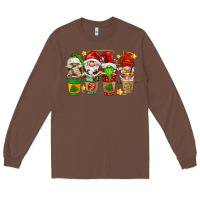 Chestnut christmas coffee cups gnomies Long Sleeve Tee - FaDigitalArtStudio