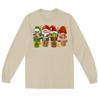 Mushroom christmas coffee cups gnomies Long Sleeve Tee - FaDigitalArtStudio