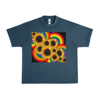 Midnight Navy Pride sunflower tumbler Urban Heavy Tee - FaDigitalArtStudio