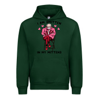 Forest Green funny i am smitten in my mittens bernie Urban Hoodie - artisFamous