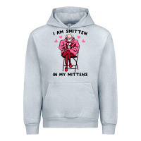 Heather Grey funny i am smitten in my mittens bernie Urban Hoodie - artisFamous