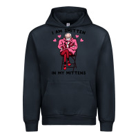 Navy funny i am smitten in my mittens bernie Urban Hoodie - artisFamous