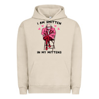 Pigment French Oak funny i am smitten in my mittens bernie Urban Hoodie - artisFamous