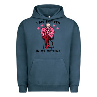 Pigment Midnight Navy funny i am smitten in my mittens bernie Urban Hoodie - artisFamous