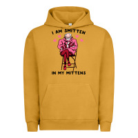 Pigment Peanut Butter funny i am smitten in my mittens bernie Urban Hoodie - artisFamous