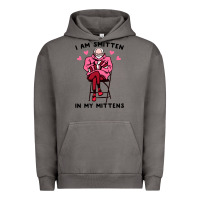 Pigment Tornado funny i am smitten in my mittens bernie Urban Hoodie - artisFamous