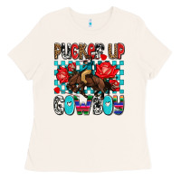 Bone pucker up cowboy olivia Ladies Tee - OliviaCreatesArt
