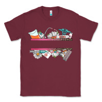 Burgundy custom name nurse Classic Tee - CowGirlArtShop