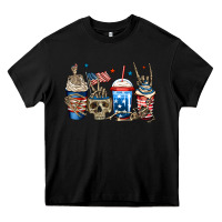 Black 4th of july skeleton coffee cups Heavy Core Tee - Jasminsmagicworld