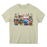 Mossy 4th of july skeleton coffee cups Heavy Core Tee - Jasminsmagicworld
