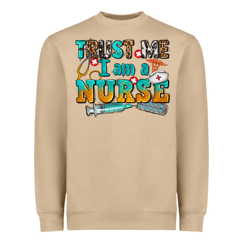 Trust Me I Am A Nurse Heavyweight Sweatshirt by AdoDesignShop | Teevron