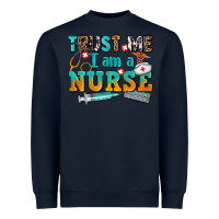 Navy trust me i am a nurse Heavyweight Sweatshirt - AdoDesignShop