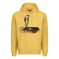 Antique Gold king cobra snake Premium Hoodie - LillyAllenDesigns