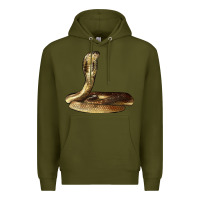 Army Green king cobra snake Premium Hoodie - LillyAllenDesigns