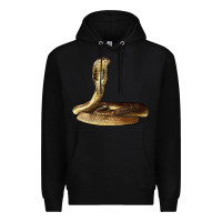 Black king cobra snake Premium Hoodie - LillyAllenDesigns